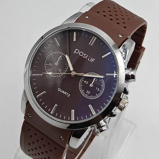 Positif Brown Leather Watch