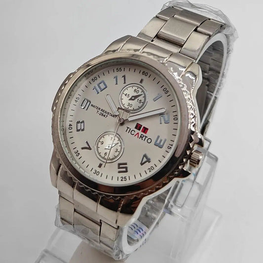 Ticarto Silver Steel Watch