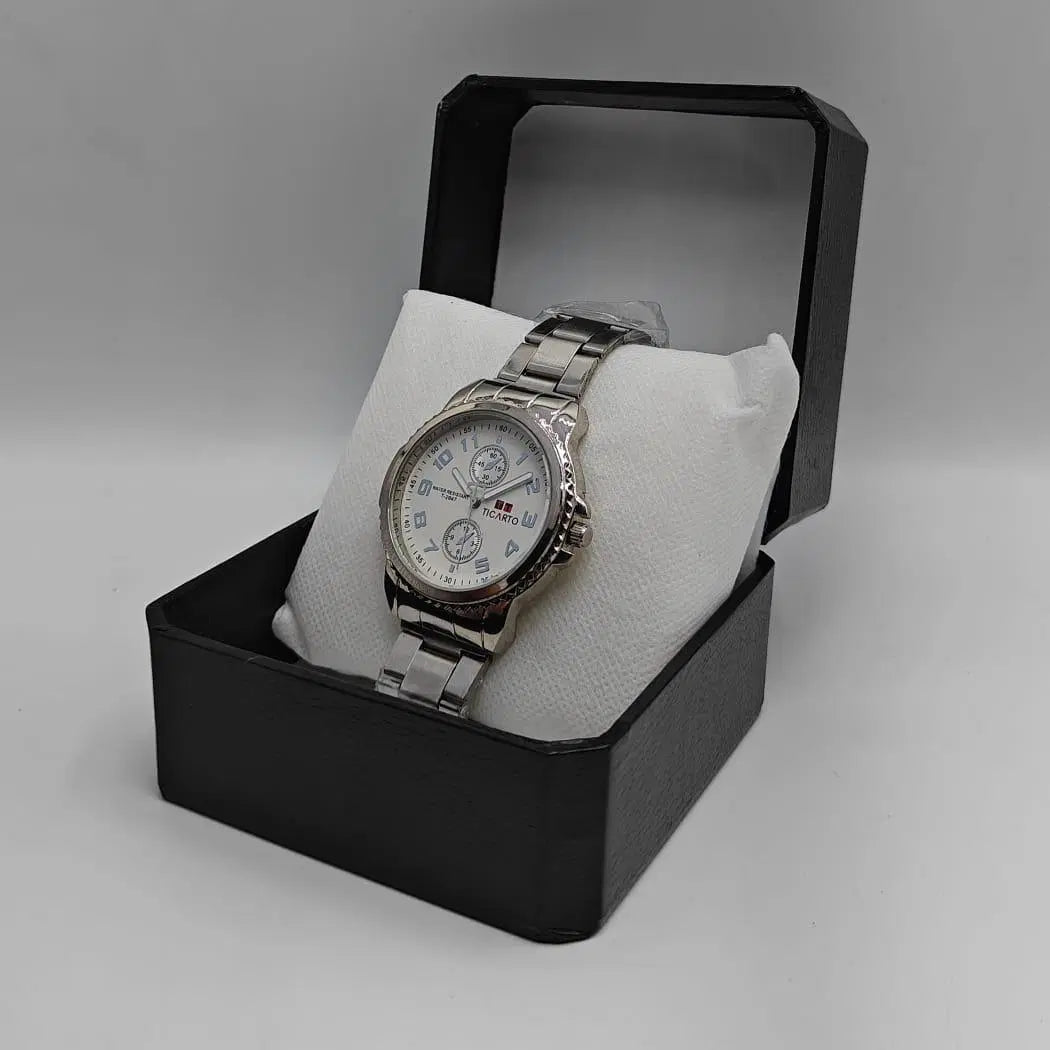 Ticarto Silver Steel Watch