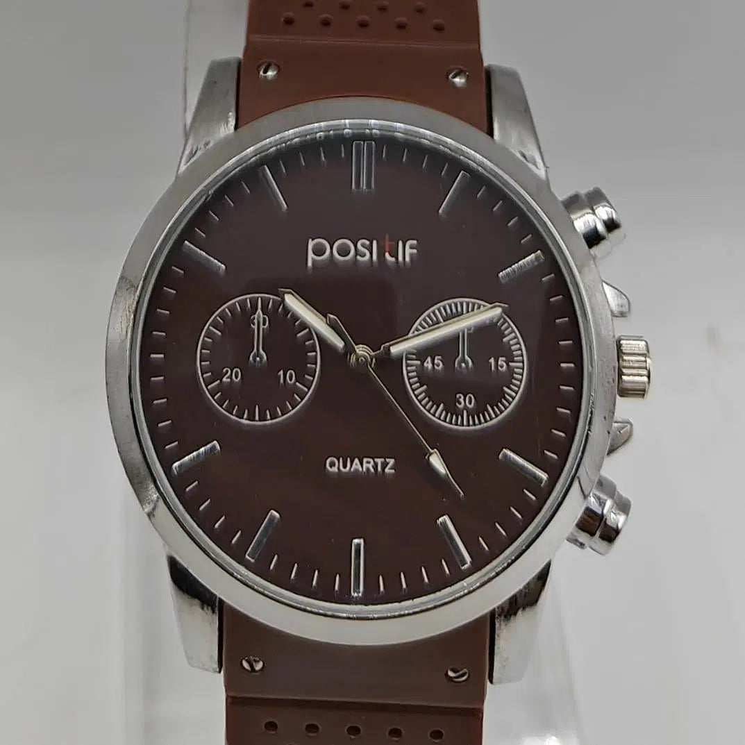 Positif Brown Leather Watch